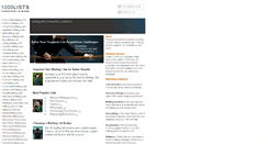Desktop Screenshot of 1000lists.com
