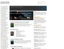 Tablet Screenshot of 1000lists.com